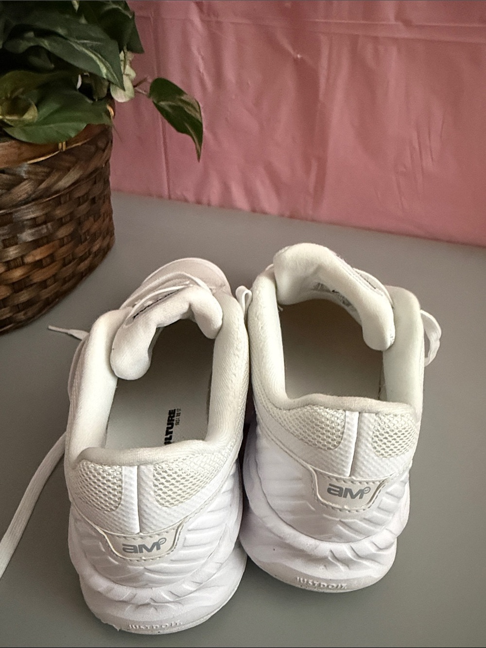 Nike Air Max Women's White Sneakers with Black Swoosh - Picture 4 of 5